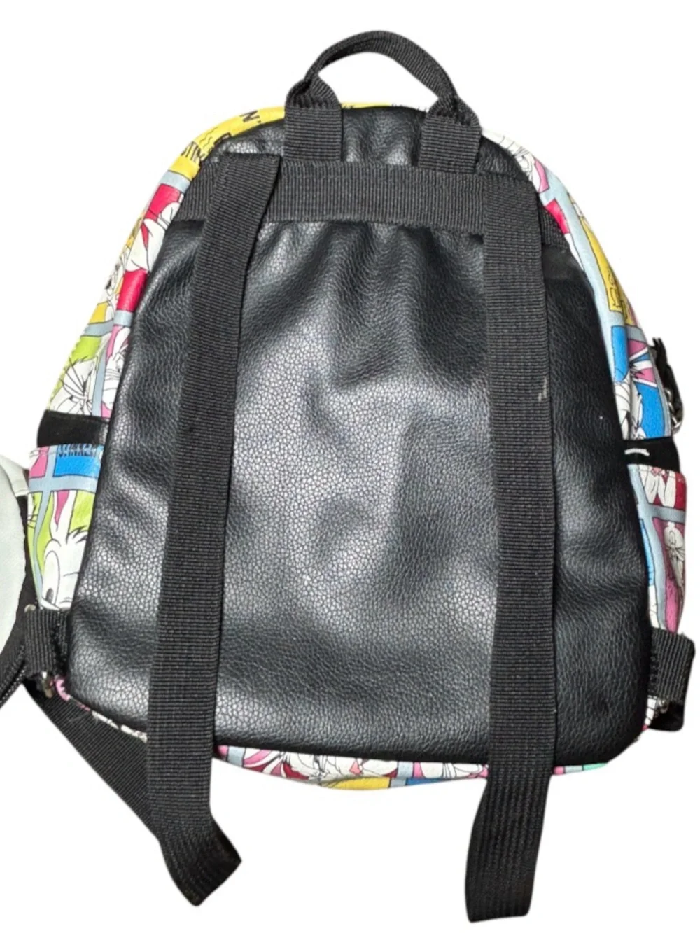 Warner Bros. Multicolor Cartoon Patchwork Mini Backpack with Bunny Coin Pouch